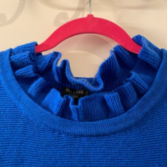 Talbots Plus Petite Ruffle Neck Sweater NWT - Picture 3 of 7